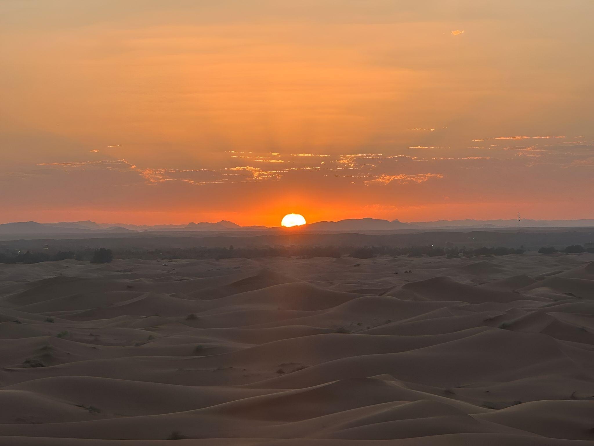 Iowa Rod sunset camel ride in the Sahara